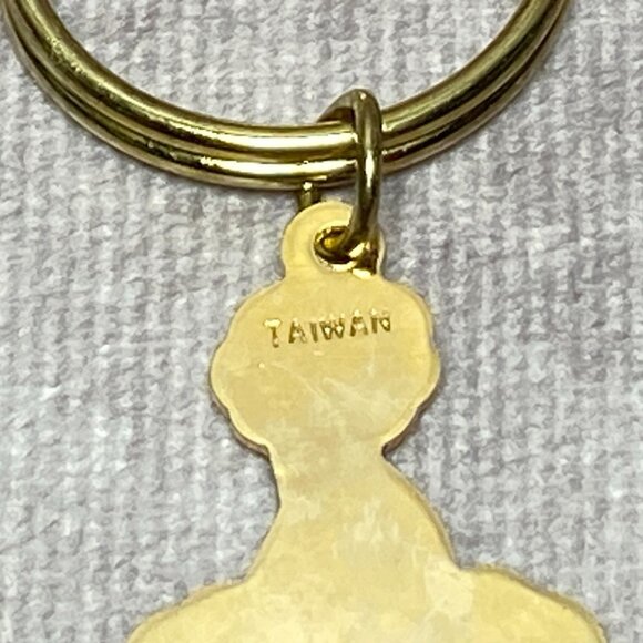 Circus Circus Clown Keychain Vintage Gold-Tone Hotel Casino Souvenir From Taiwan - Picture 3 of 9